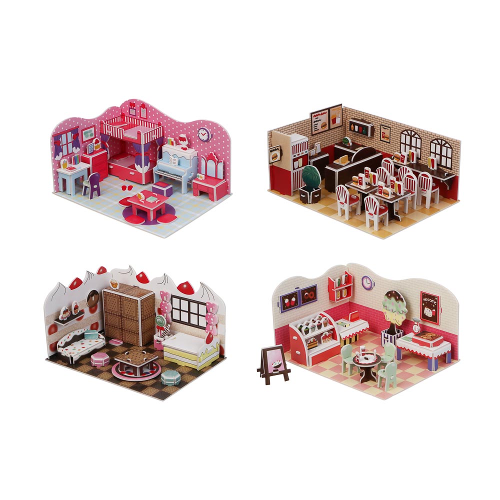 ХОББИХИТ Набор для творчества "Комната", EPS, бумага, 21х14,5см, 4 дизайна - #2