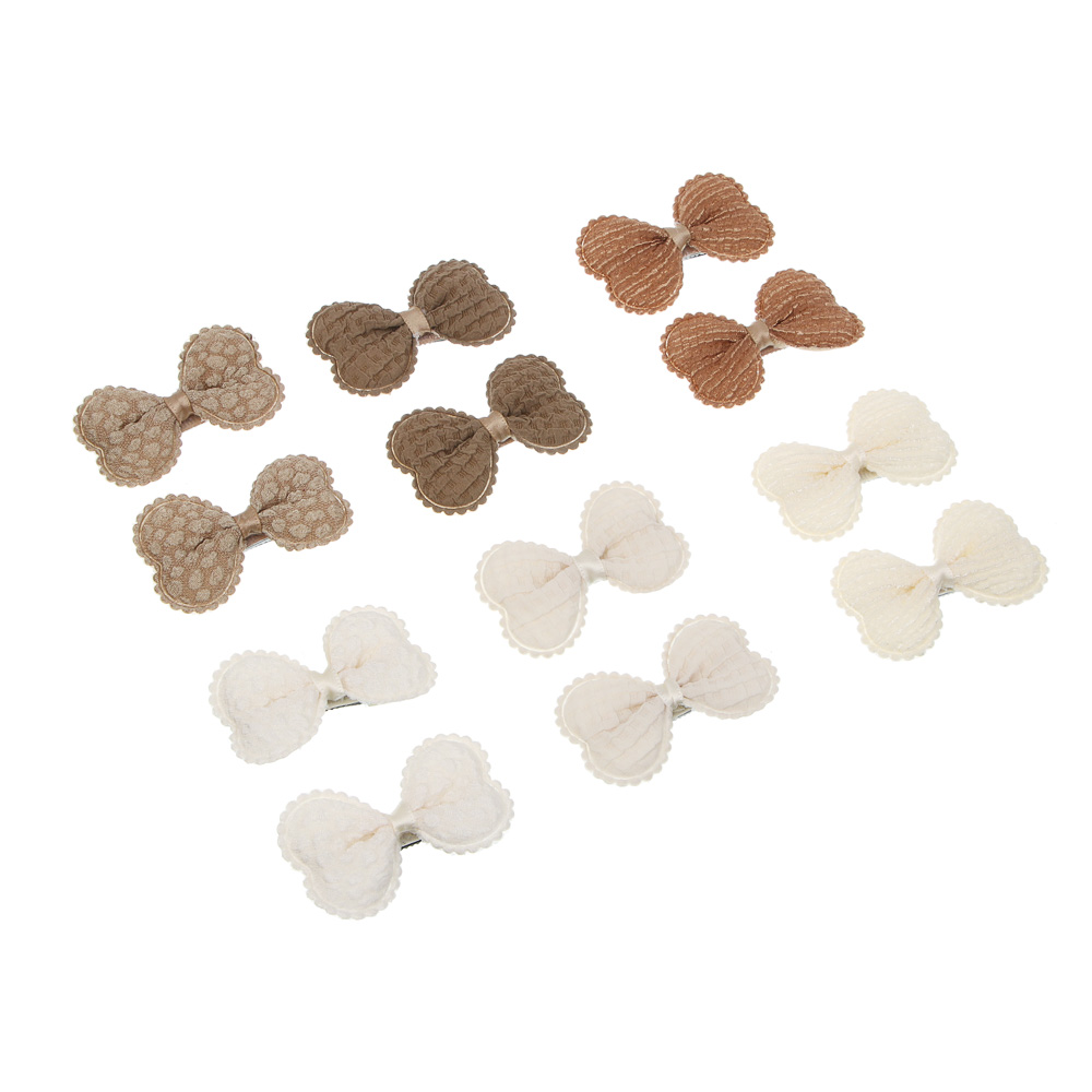 ЮНИLOOK Зажим для волос детский, 2шт, 5,5х3,5см, 6 цветов, полиэстер, металл, ACS25-4 - #1