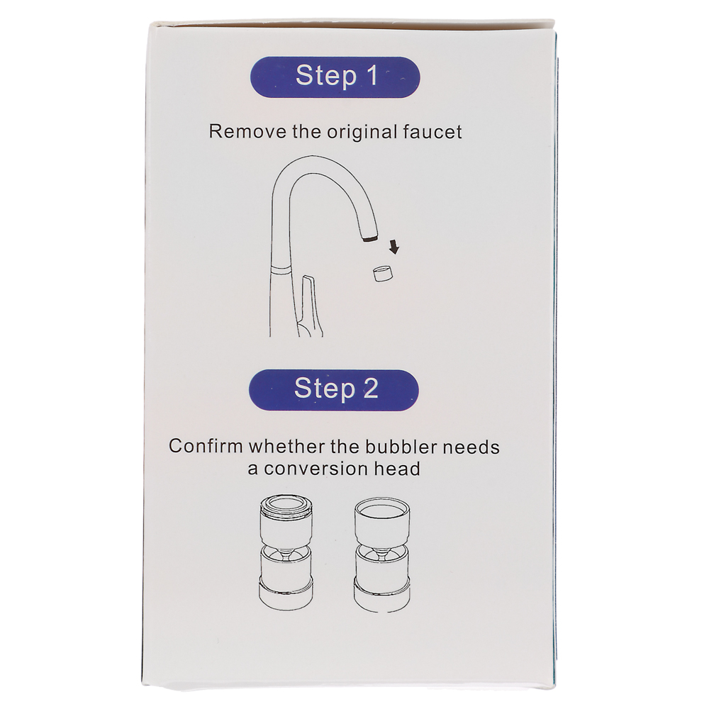 Аэратор-насадка для смесителя, LED, 3 цвета, пластик, хром - #9