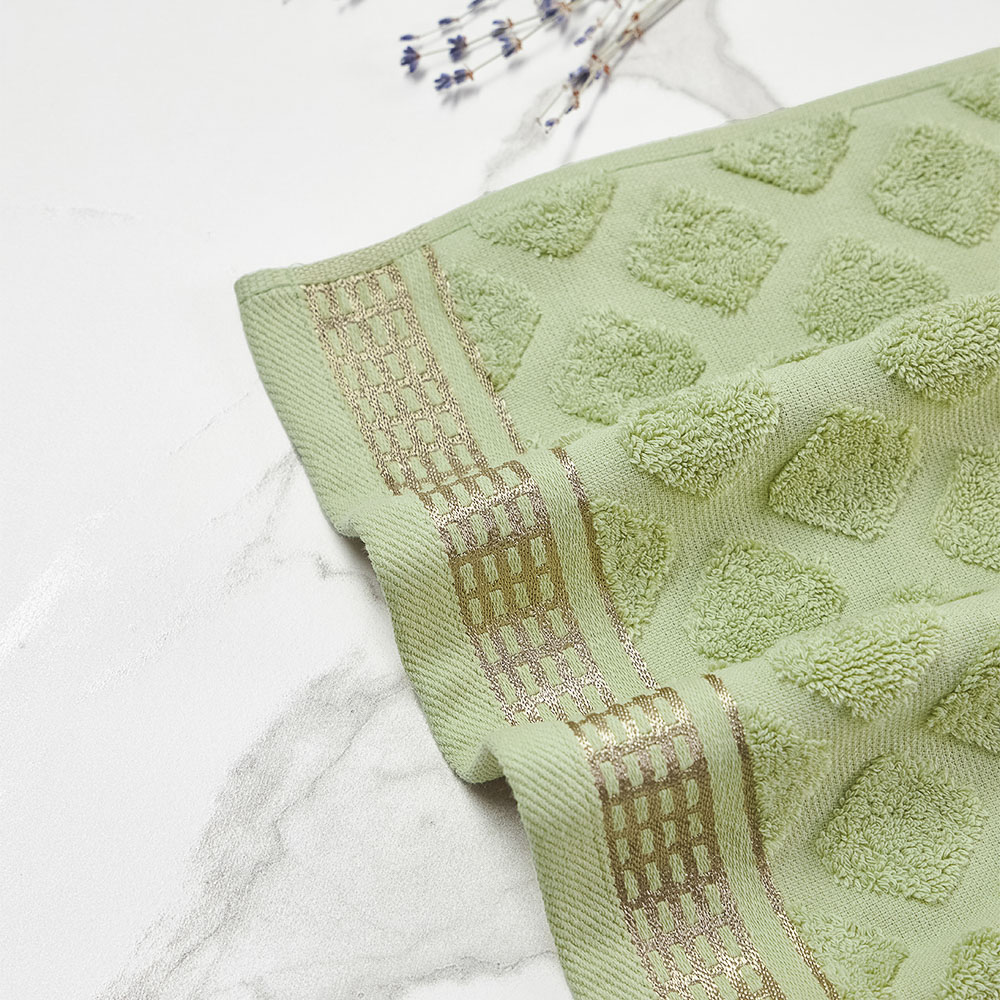 PROVANCE Эвкалипт Полотенце махровое, 100% хлопок, 30х50см, 420гр/м, зеленый - #13