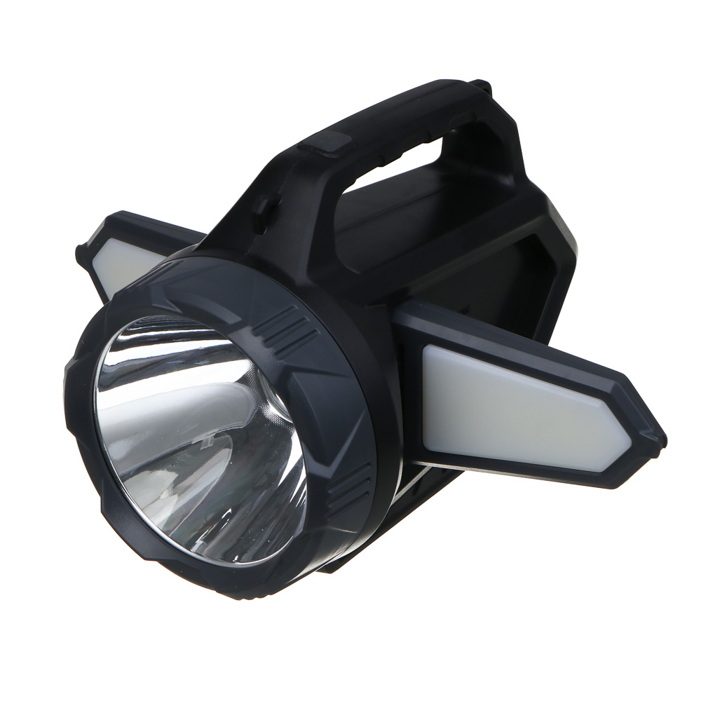 ЕРМАК Фонарь прожектор,LED,5 режимов,пластик,2400мАч,боков.фонари, красный свет, солн.батарея,Туре-С - #3