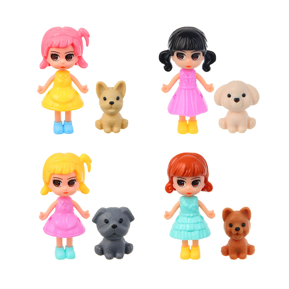 ИГРОЛЕНД Кукла с питомцем в яйце, свет, 6х6х11 см PP, ABS, 2хLR41 - #2