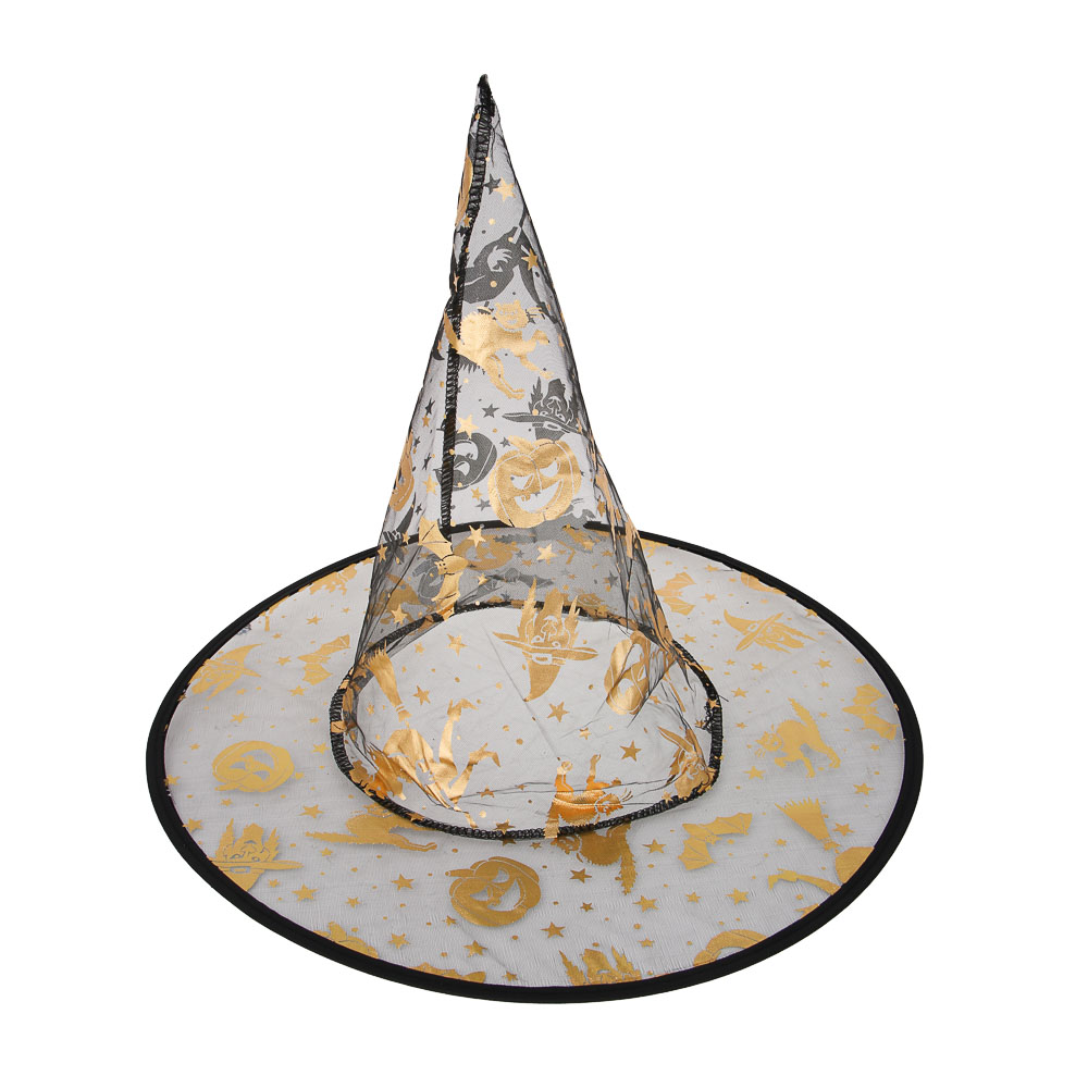 СНОУ БУМ Колпак волшебника, 38х32см, полиэстер, 2 дизайна - #3