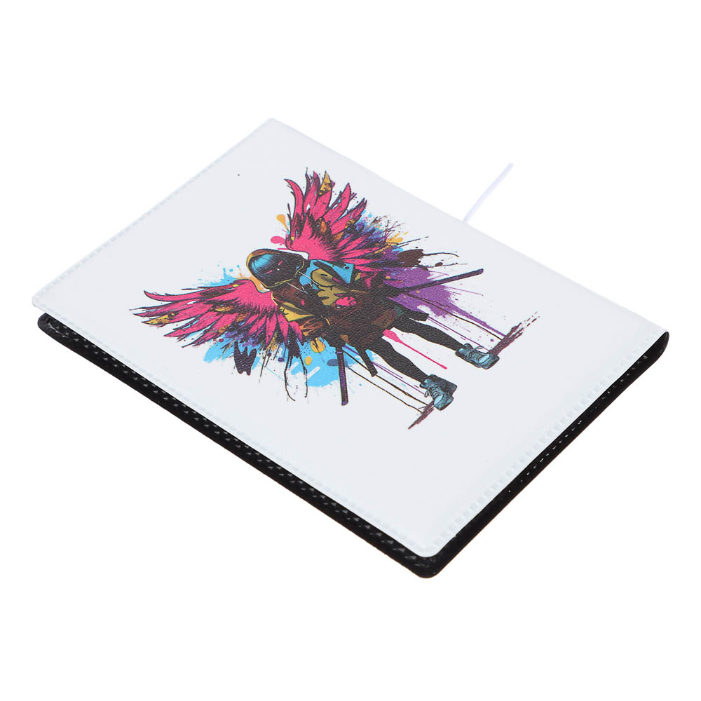 Визитница-картхолдер тм ЮL на 10 карт с удерживающей резинкой, ПВХ, 10,4х7см, 6 дизайнов - #4