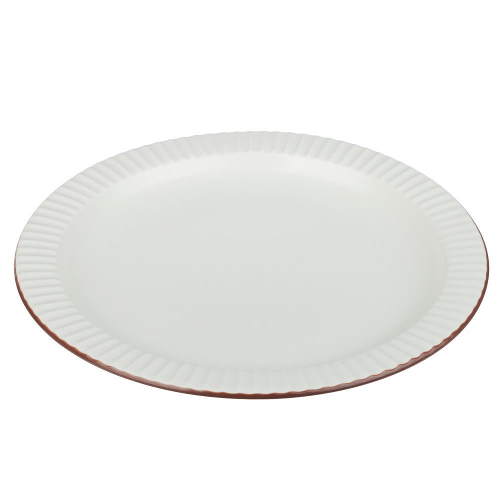 Тарелка закусочная Лусия тм MILLIMI, 21,3см, фарфор, кремовый - #2