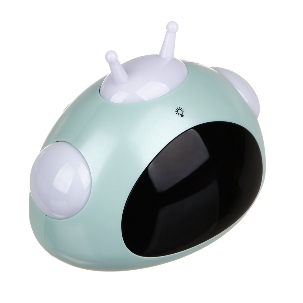 LADECOR CHRONO Будильник электронный, 13,5x11x9,5 см, USB, пластик, мятный - #2