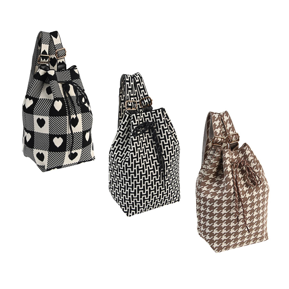 Сумка торба женская на кулиске тм ЮL Багги 26х28х13 см, полиэстер, 2-3 цвета - #1