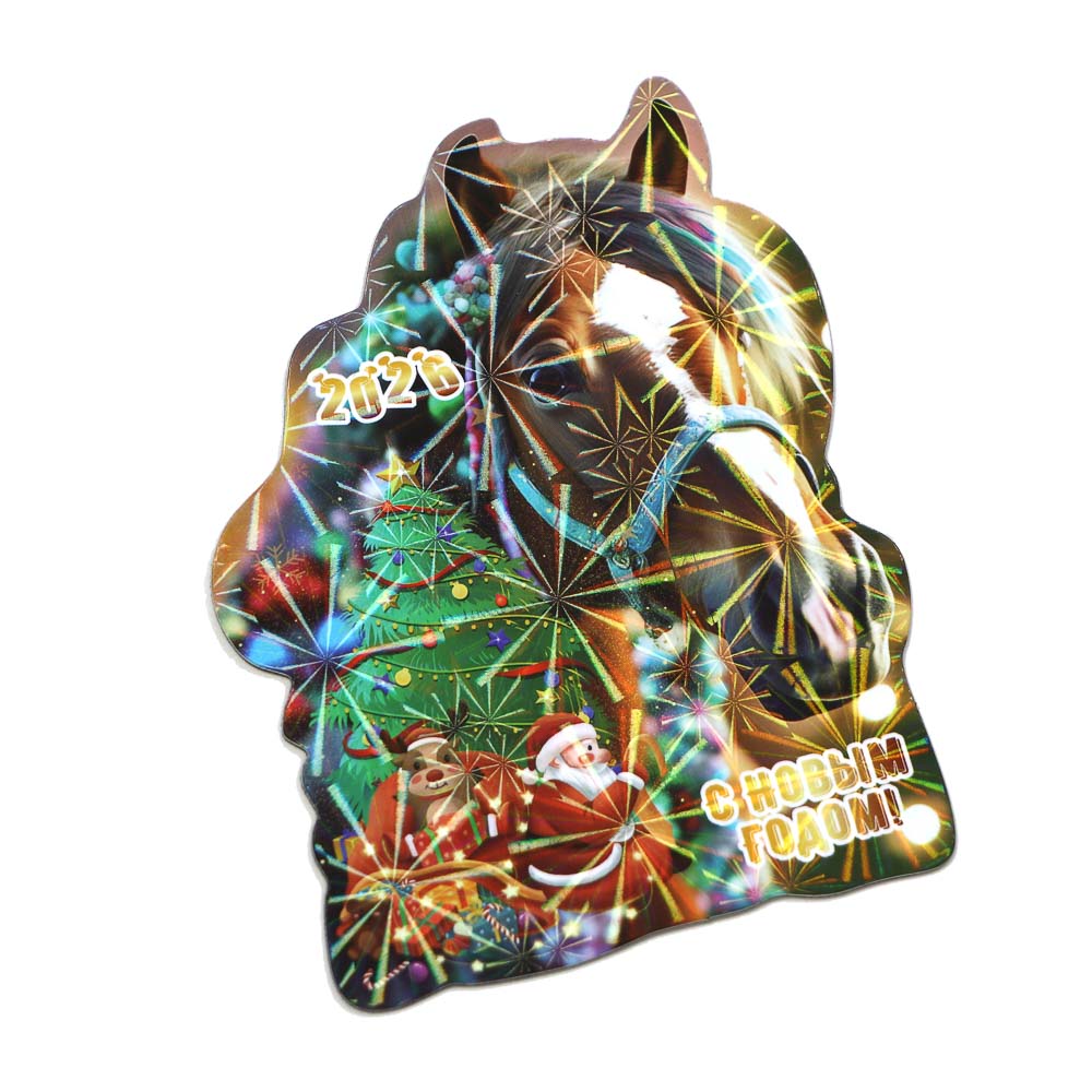 Магнит тм СНОУ БУМ, 7x9 см, бумага, микс - #2