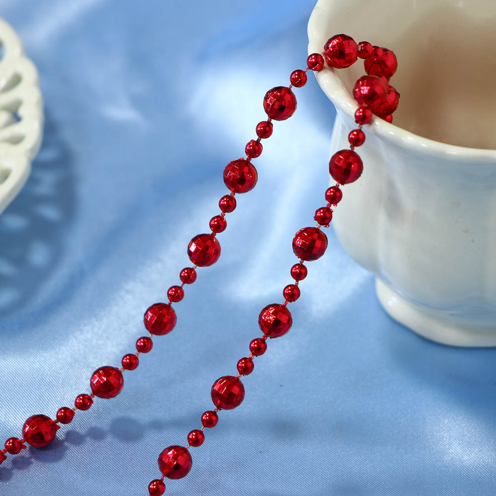 СНОУ БУМ Бусы декоративные 0,8x270 см, 3 цвета, 26-472 - #9