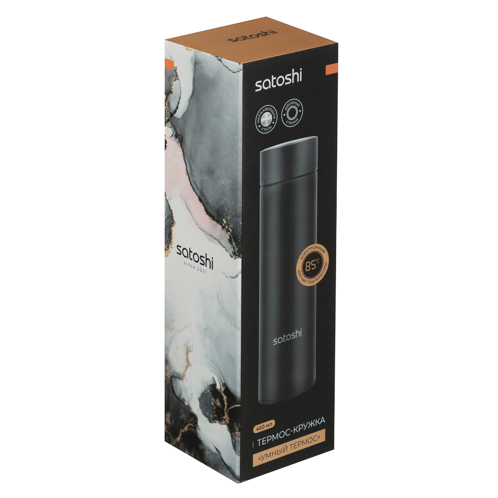 SATOSHI Термос-кружка с датчиком температуры 450мл, нерж.сталь - #7