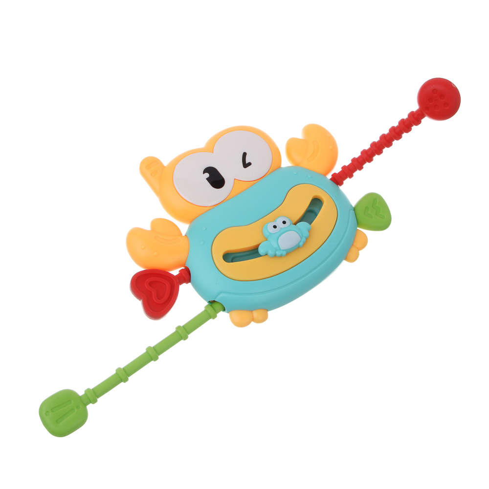 ИГРОЛЕНД Развивающая игрушка "Крабик", ABS, резина, 12,8х10,5х4,2см, 2 дизайна - #5