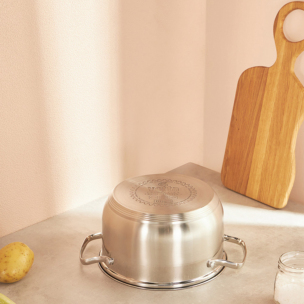 VETTA Берн Кастрюля 24х14см. 6,1л. со стекл. крышкой, индукция - #7