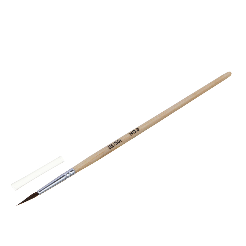 Набор кистей 5 шт: белка №1,3 волос пони № 2,4,6, в пакете с подвесом - #2