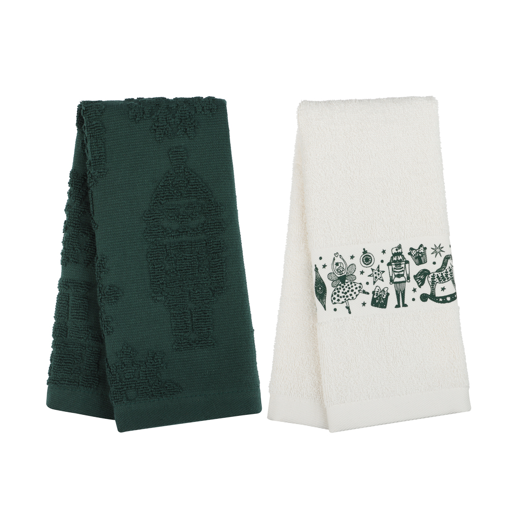 PROVANCE Щелкунчик Комплект махровых полотенец 2шт, 30х50см, 100% хлопок, 2 дизайна - #2