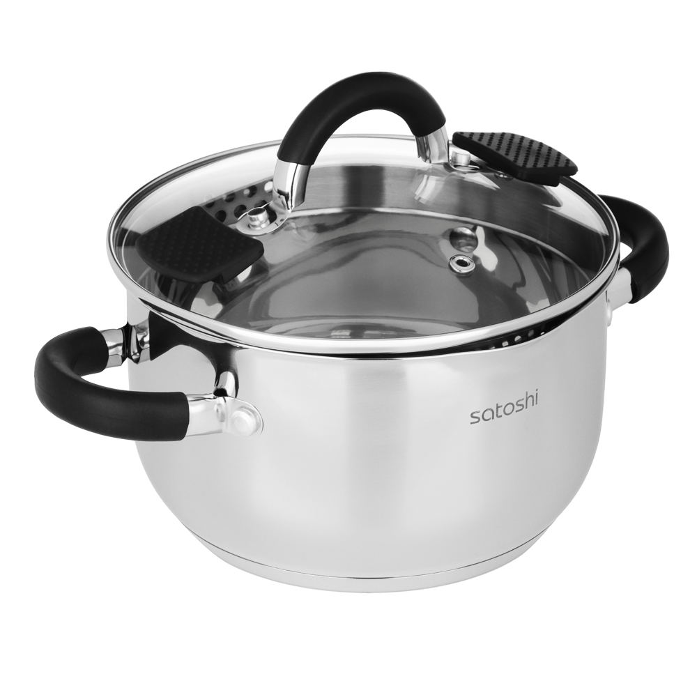 SATOSHI Арбон Кастрюля 18х10,5см, 2,5л, со стекл. крышкой, индукция - #2