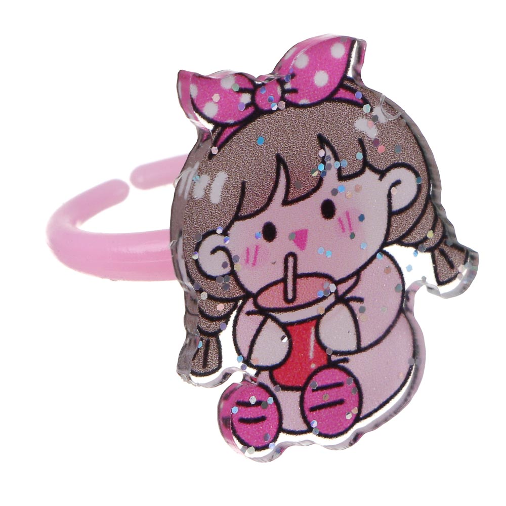 BY Русские супергерои Набор детских наклеек для ногтей и кольца 3 шт, 4 дизайна - #6