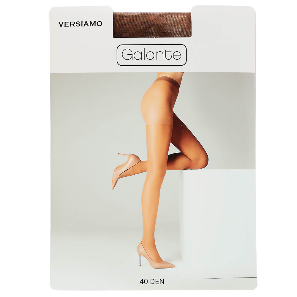 GALANTE Versiamo Колготки 40 DEN с шортиками, 85% полиамид, 15% эластан, размер 3, цвет загара - #1