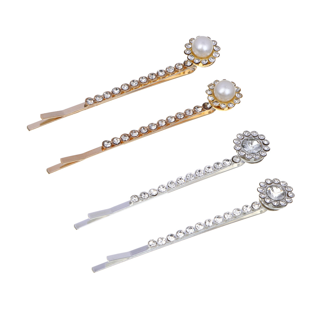 ЮНИLOOK Невидимки с декором 2шт., 5,5-6см, пластик, металл, 2 дизайна, арт.2 - #1