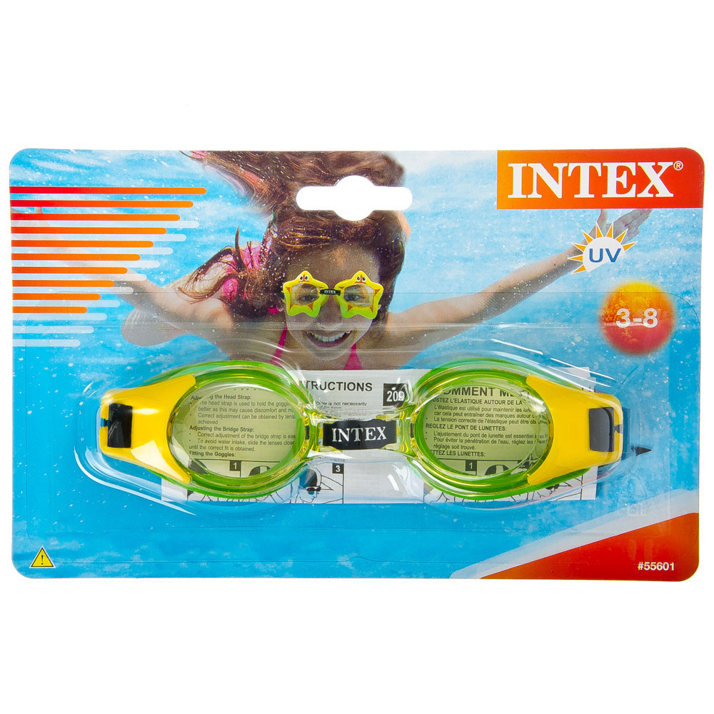 Очки для плавания, возраст от 3 до 8 лет, 3 цвета, INTEX "JUNIOR", 55601 - #2