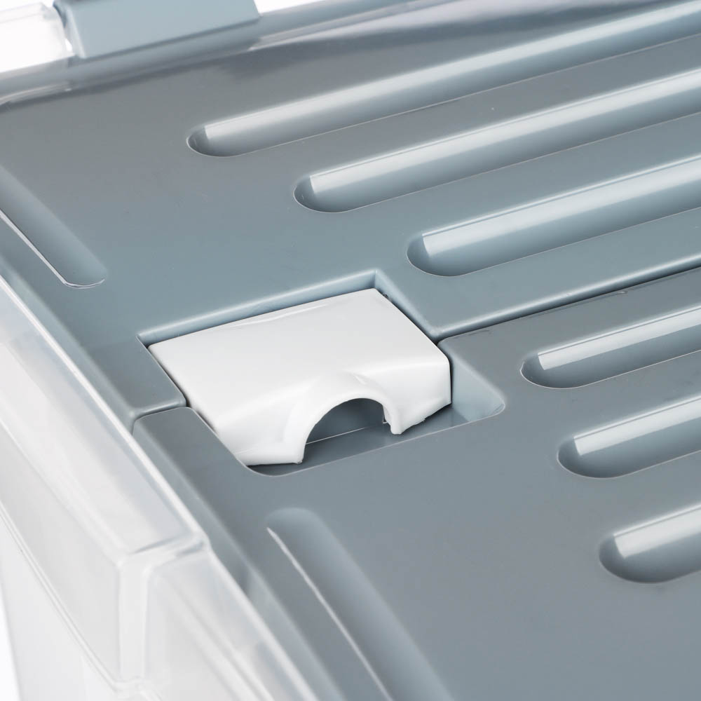 Контейнер для хранения с раскрывающимися створками, 30х43,3х31см, 26л, серый - #4