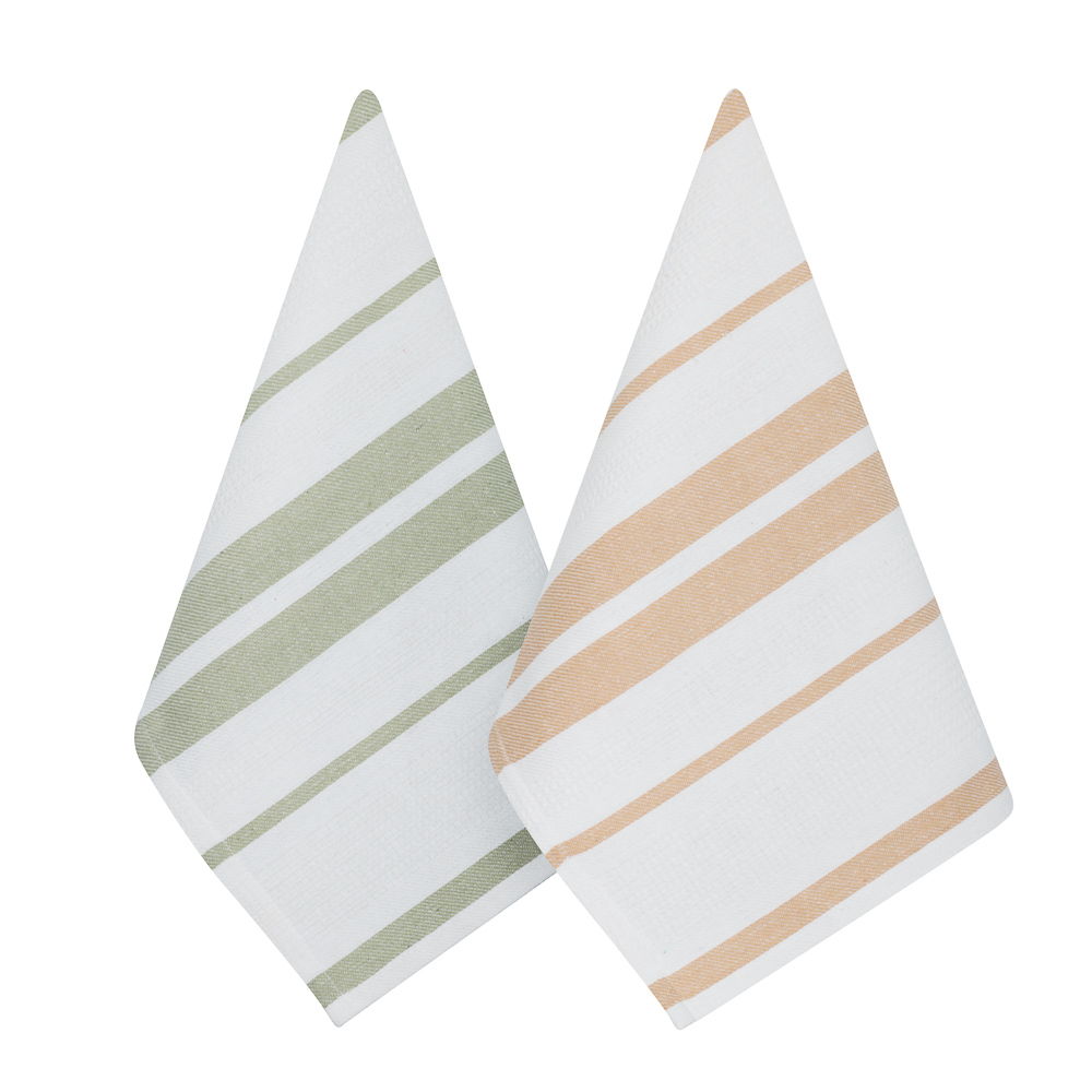 PROVANCE Мосс Полотенце кухонное вафельное, 40х60см, 100% хлопок, полоска, 2 дизайна - #3