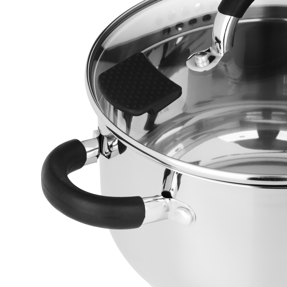 SATOSHI Арбон Кастрюля 20х11,5см, 3,4л, со стекл. крышкой, индукция - #6