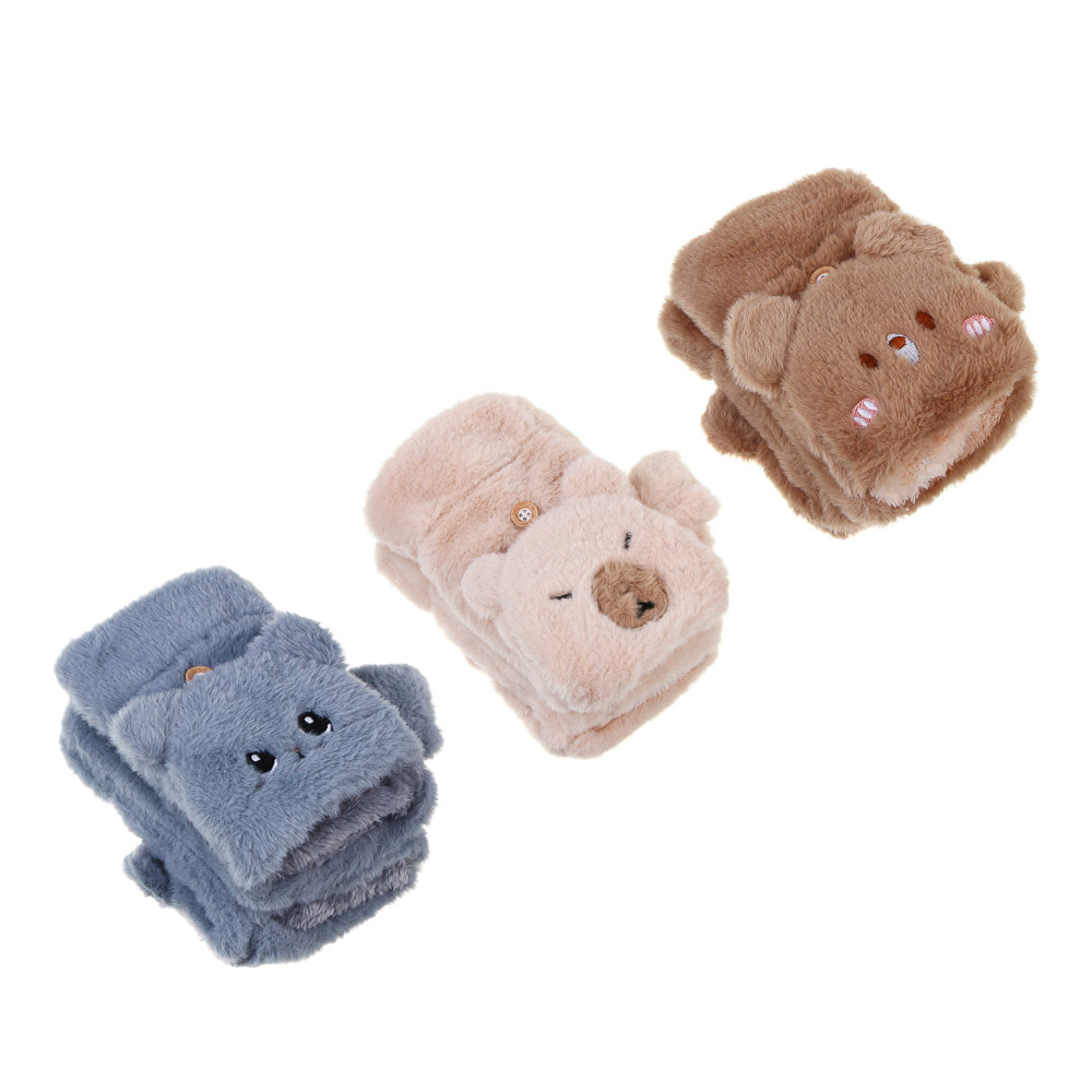 GALANTE Рукавицы подростковые из экомеха, р.16, 100% полиэстер, цвета в ас-те, ОЗ25-20 - #1