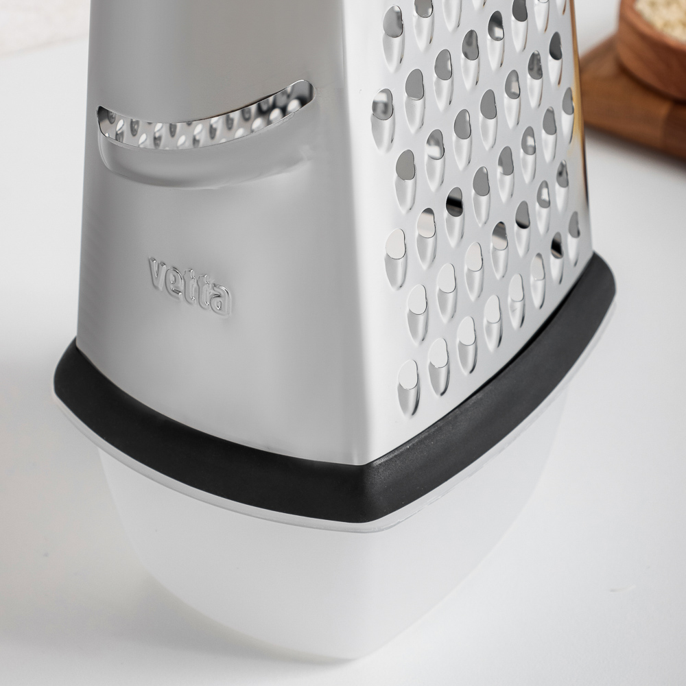 VETTA Терка 4-х сторонняя с контейнером 23см, нерж. сталь, FG0426-9SB - #11