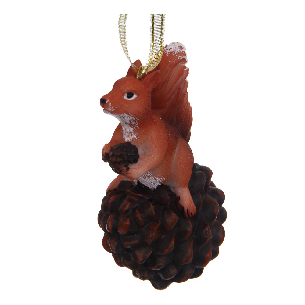 СНОУ БУМ Декоративная подвеска "Белка", полистоун, 2 дизайна - #3