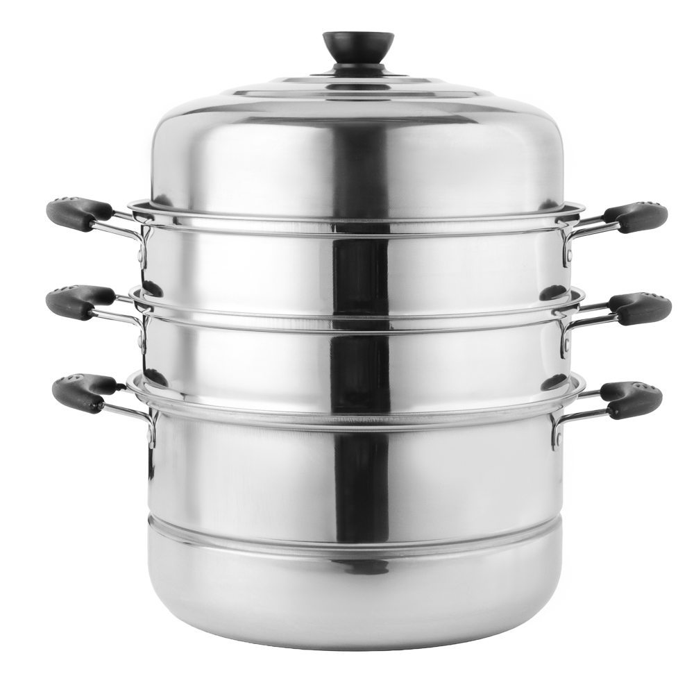 Мантоварка, 28см, нержавеющая сталь, 3 яруса - #1