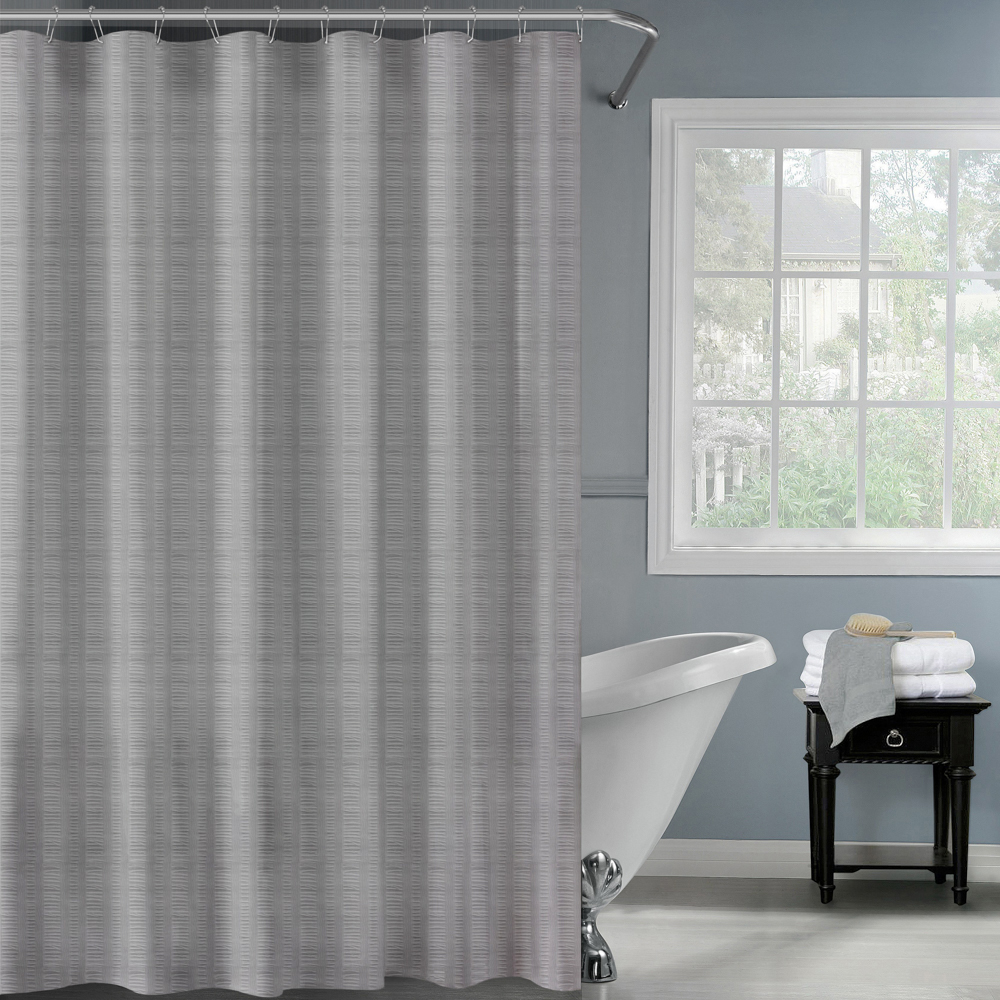 Штора для ванной 180х200см SWANNY, GRANIT5, светло-серый, полиэстер, SWC-80-24-LGR - #7