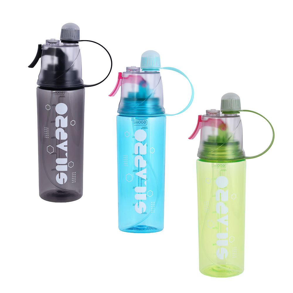 Бутылка спортивная SilaPro, с распылителем, 600 мл - #1