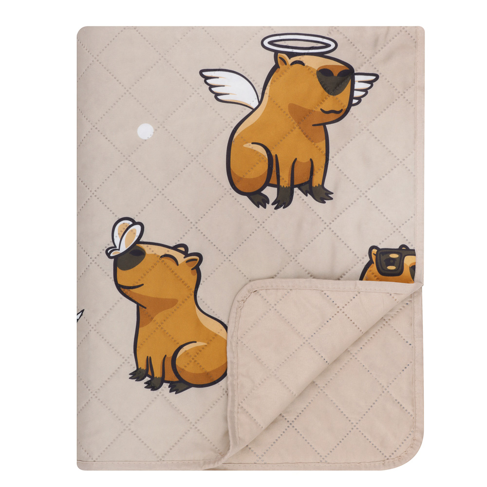 PROVANCE Капибары Покрывало стеганое 140х200см, 100% полиэстер - #1