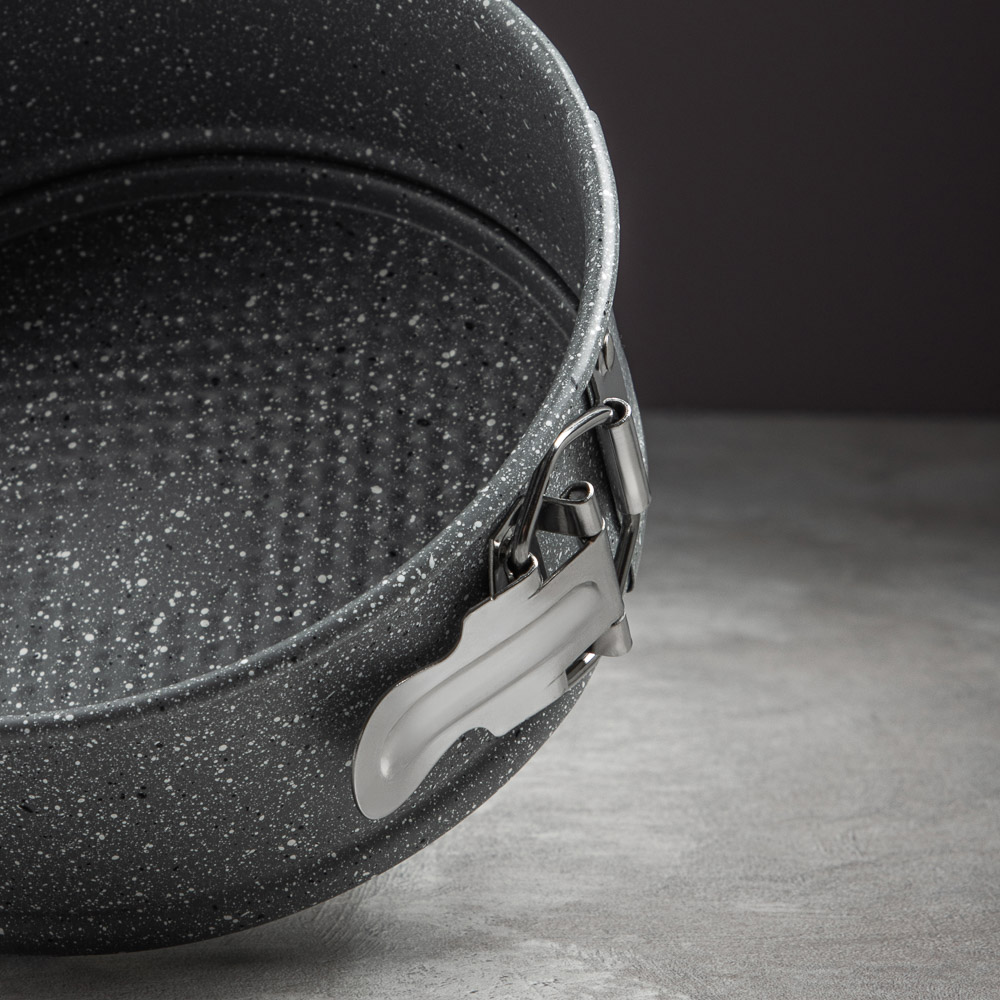 SATOSHI Буко Форма для выпечки круглая разъемная, угл.сталь, 24х6,5см, антиприг. покрытие "Мрамор" - #7