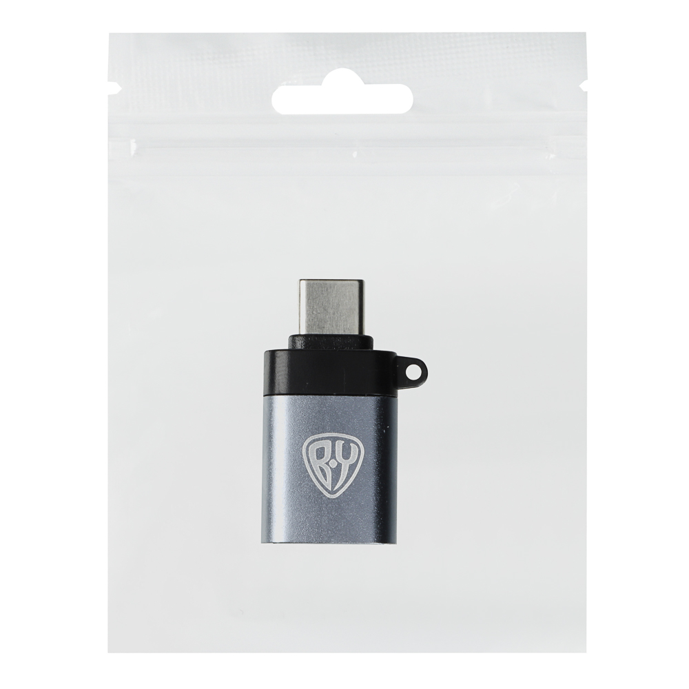 Адаптер-переходник USB3.0-Type C BY, металлик - #3
