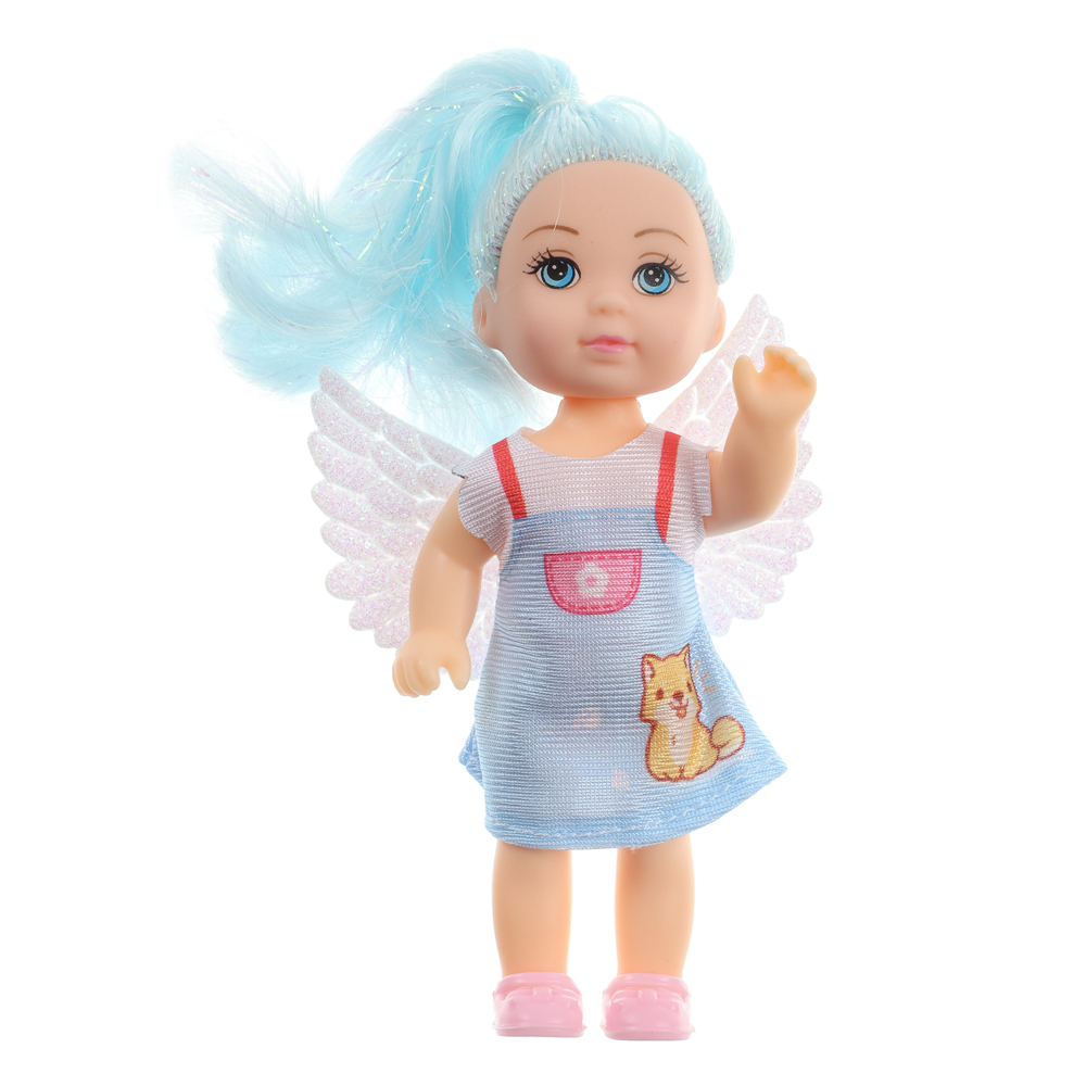 ИГРОЛЕНД Кукла с крылышками и цветн.волосами, 11 см, ABS, PVC, полиэстер, 13,5х4,5х18 см, 6 дизайнов - #29