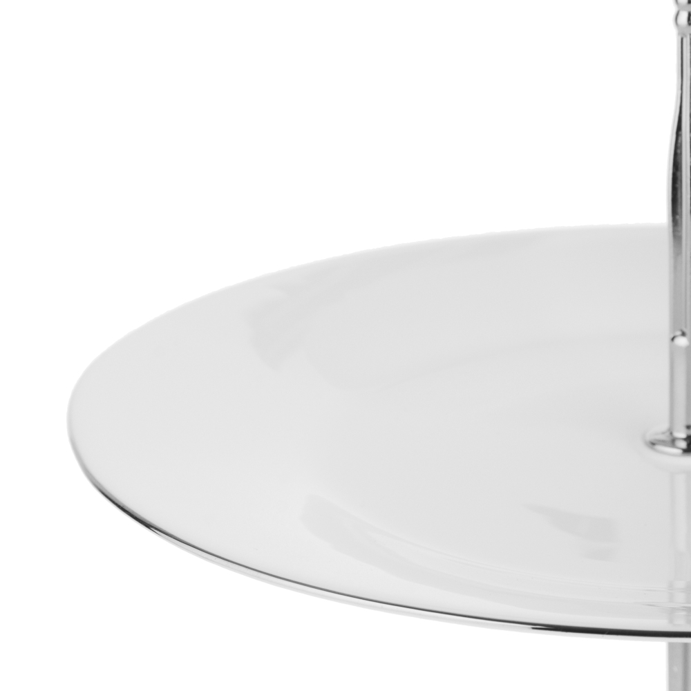 MILLIMI Аура Этажерка двухъярусная, размер тарелок 20см, 25см, опаловое стекло - #3