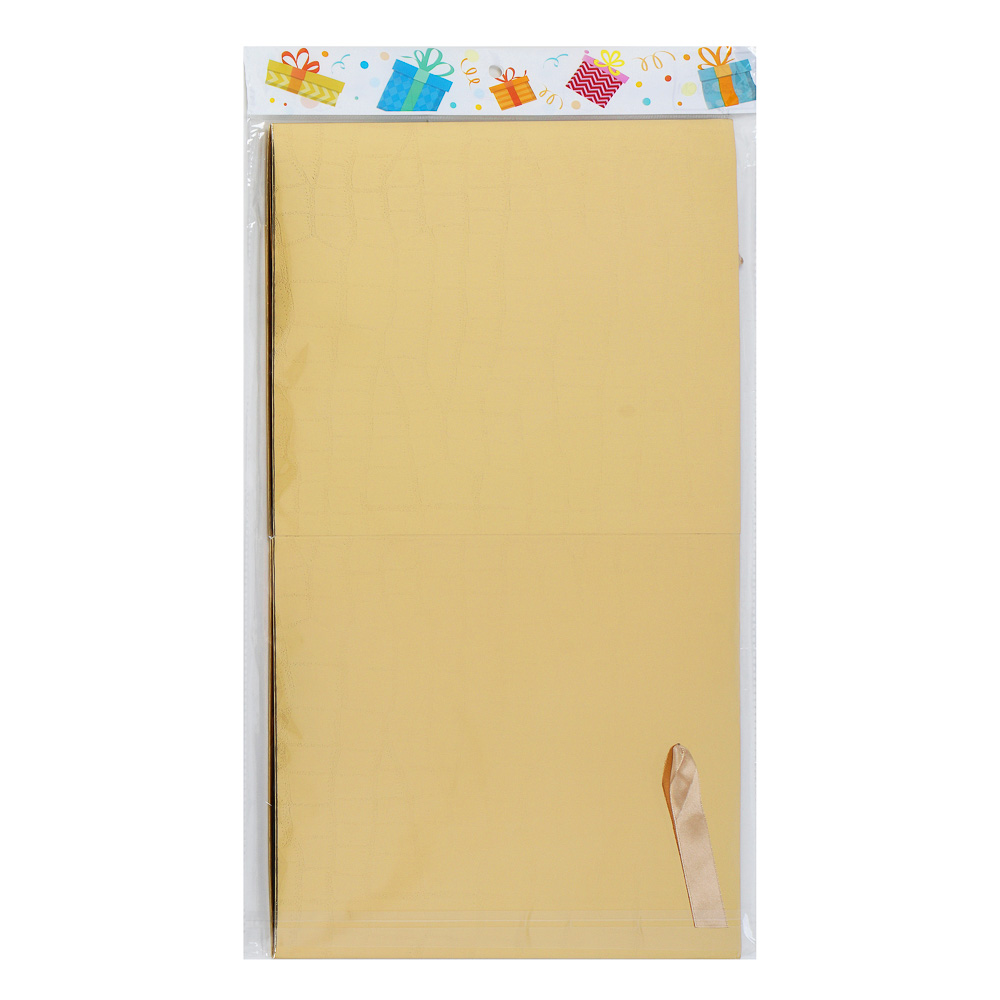 Коробка складная картонная, с фольгированным покрытием, и лентой, 30x30x30 см, 4 цвета - #5
