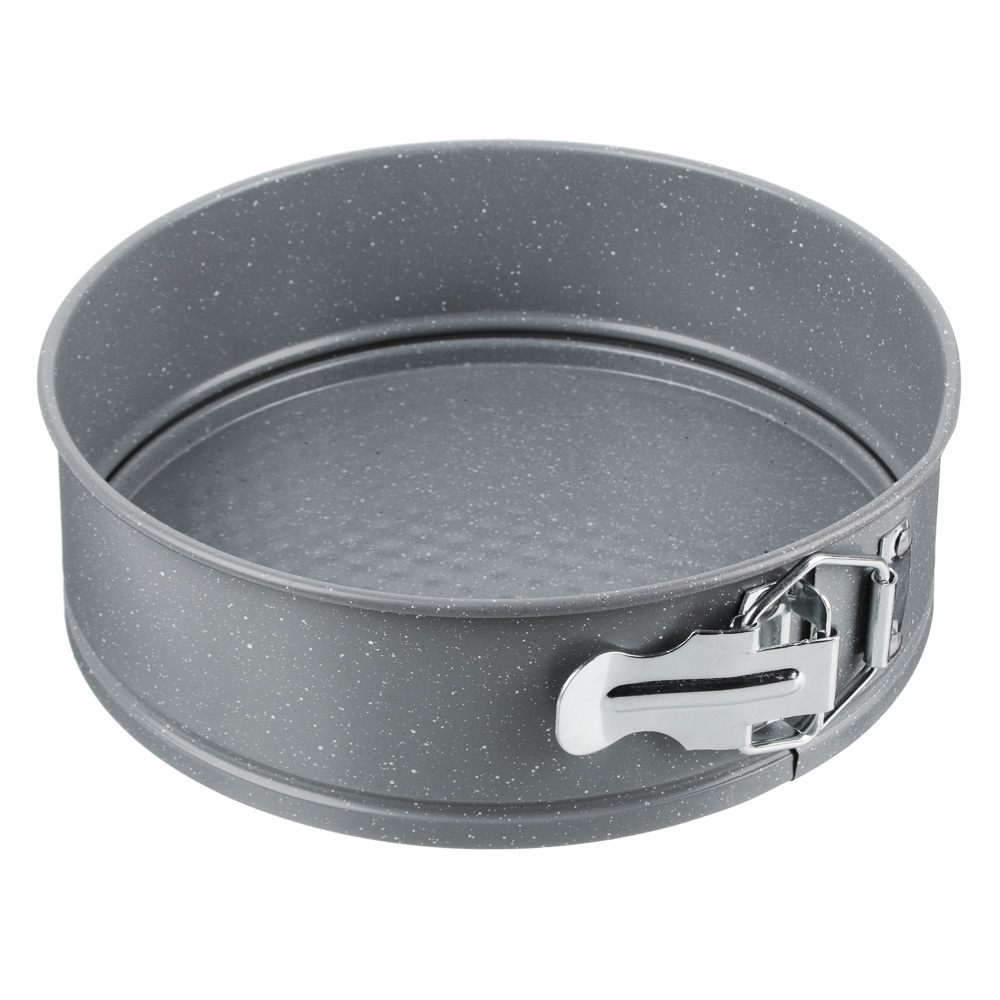 SATOSHI Форма для выпечки круглая разъемная, угл.сталь, 20х6,8см, антипригарное покрытие "Мрамор" - #1