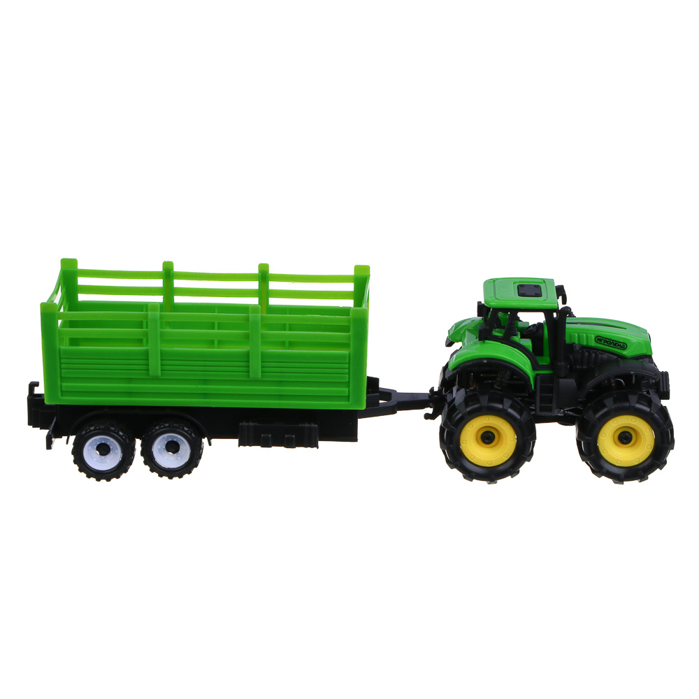 ИГРОЛЕНД Мой первый мини-трактор с прицепом, инерция, РР, 27,6х11х8,2см, 2 дизайна - #4