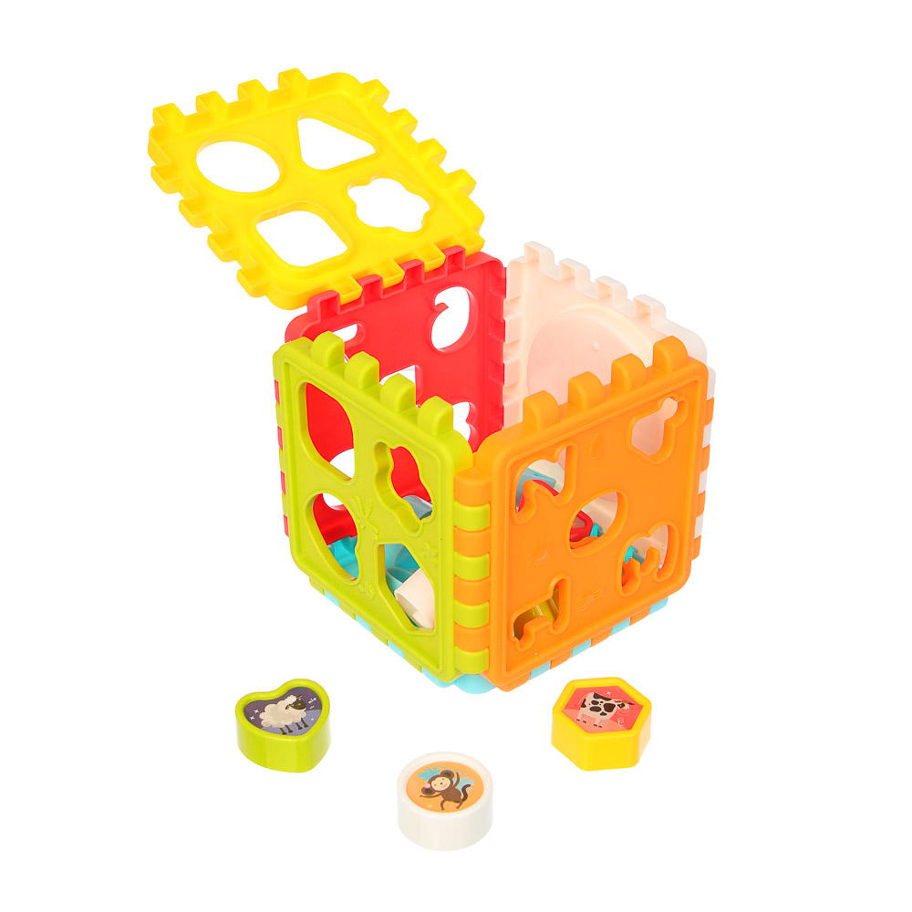 Развивающая игрушка сортер ИГРОЛЕНД "Бизикуб", PP, 8,2х8,2х8,2см - #11