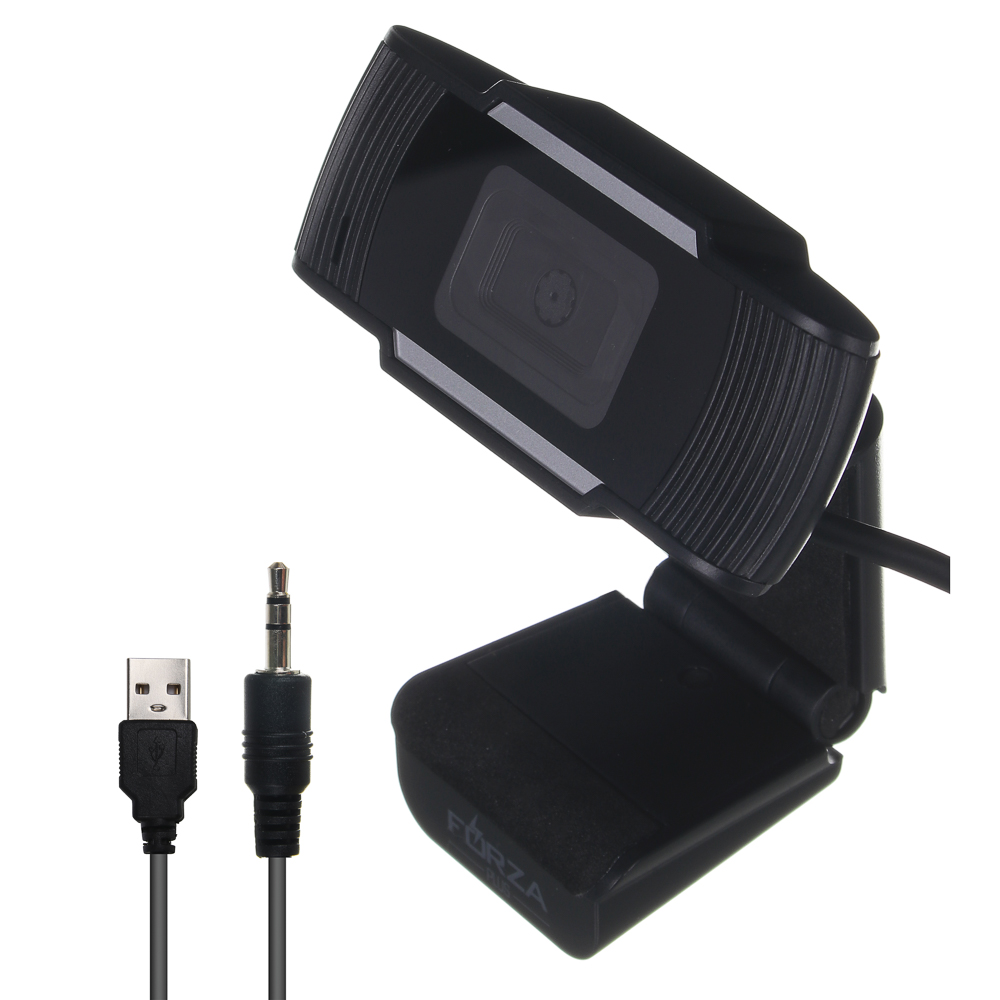 FORZA Веб-камера проводная, питание от USB, VGA(640x480), встроенный микрофон - #3