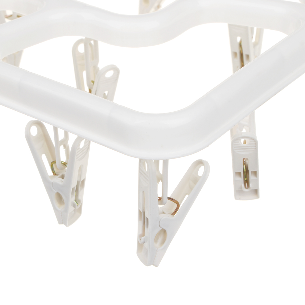 VETTA Сушилка для белья подвесная квадратная с прищепками 16 шт., пластик, 3 цвета - #2