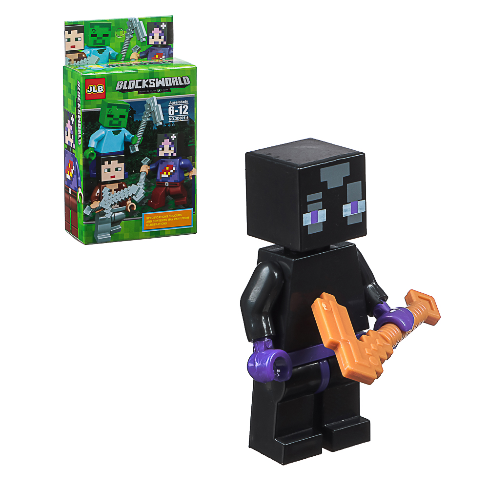 Конструктор "BlocsWorld. Персонажи" 6-12 деталей, ABS, 8х4х14 см, 4 вида - #13