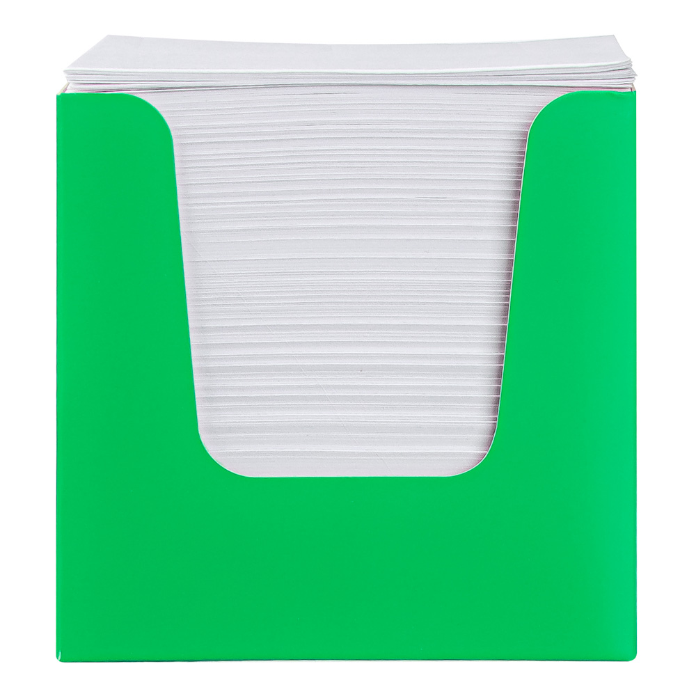 Erich Krause Блок для записей, 8x8х8см, белый блок, в пластиковом коробе, 2 цв.короба, 36987, 36988 - #3