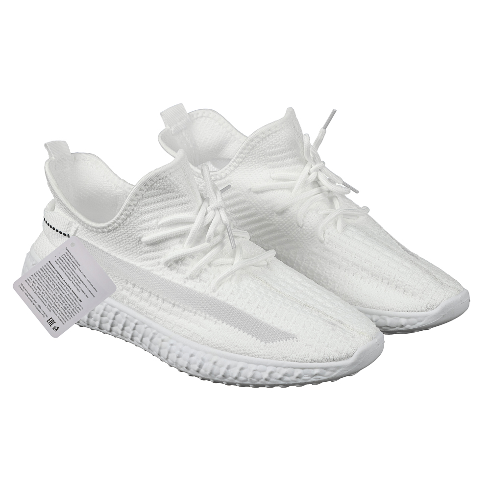 Кроссовки спортивные, р. 43, белые, полиэстер, ПВХ - #5