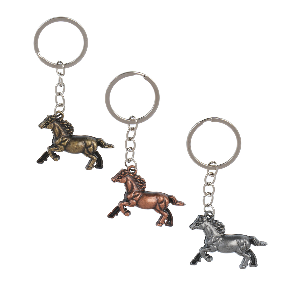 Брелок "Лошадка" тм СНОУ БУМ, 4,5x3см, металл, 3 цвета - #1