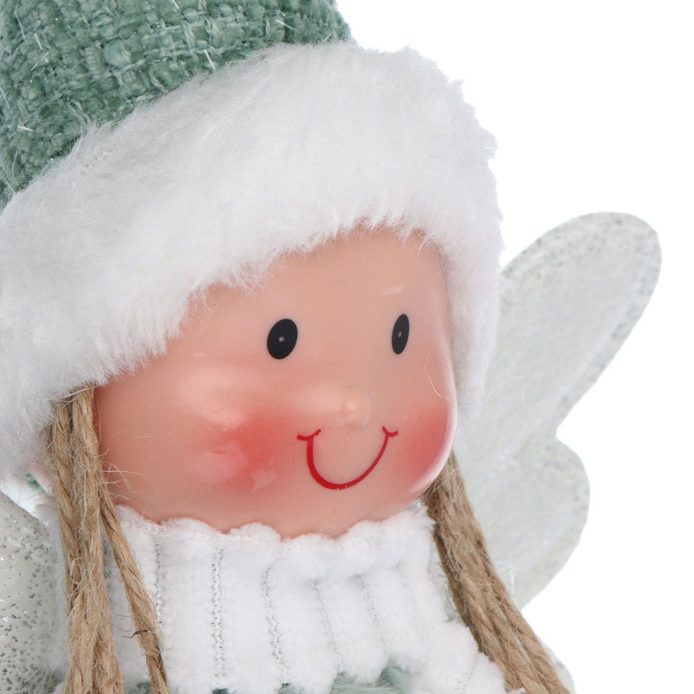 СНОУ БУМ Фигура декоративная "Ангелочек" 47 см, полиэстер - #5