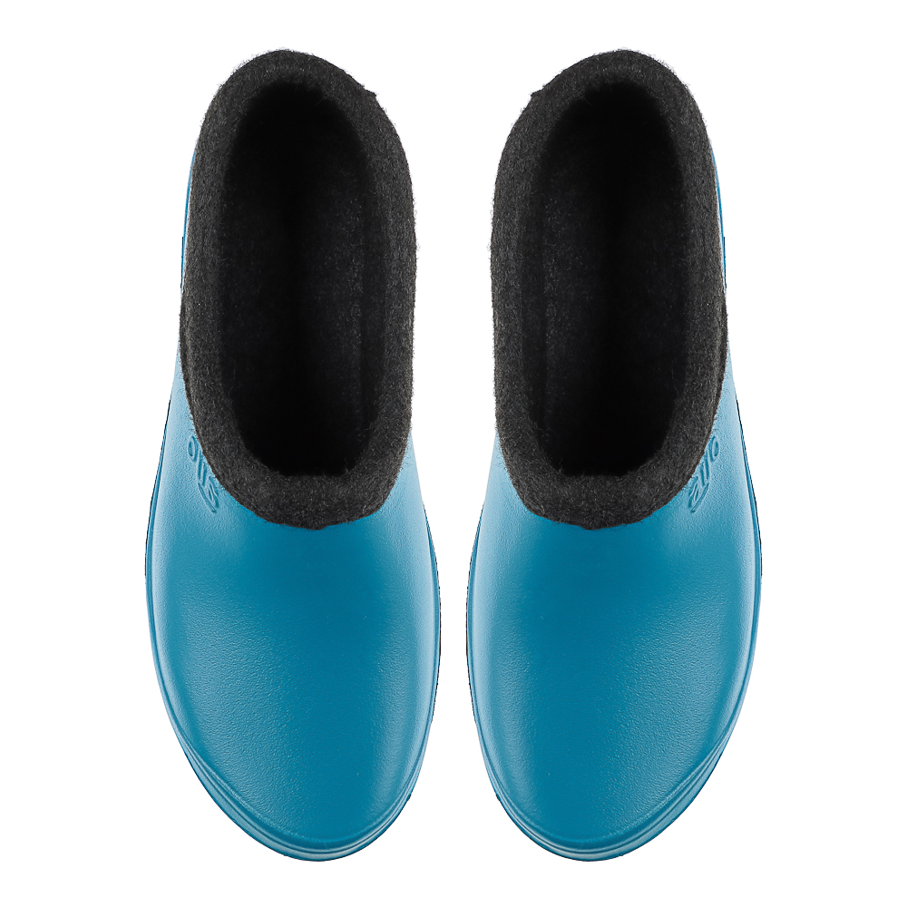 Галоши утепленные женские AYO, синий/зеленый, размер 36-41, материал галоши ЭВА, утеплитель ворсин - #12