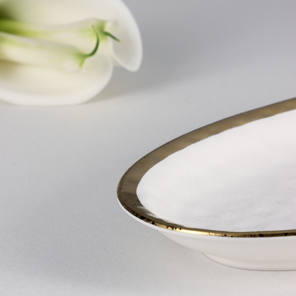 MILLIMI Романс Блюдо овальное, 25,5х14,5х2,5см, фарфор, белый - #9